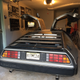 John’s car in his DeLorean-themed garage space in New Jersey.